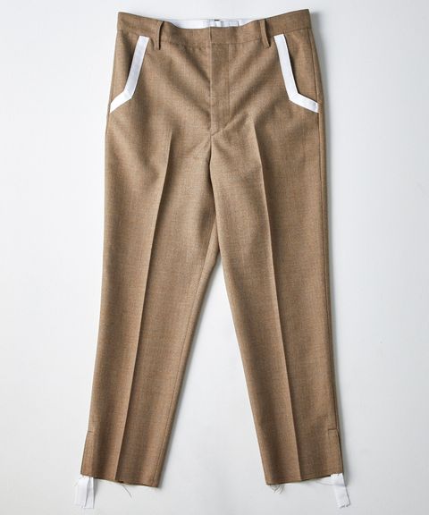 【神木隆之介さん着用】テープ スリット トラウザーズ / TAPE SLIT TROUSERS "w" / ベージュ