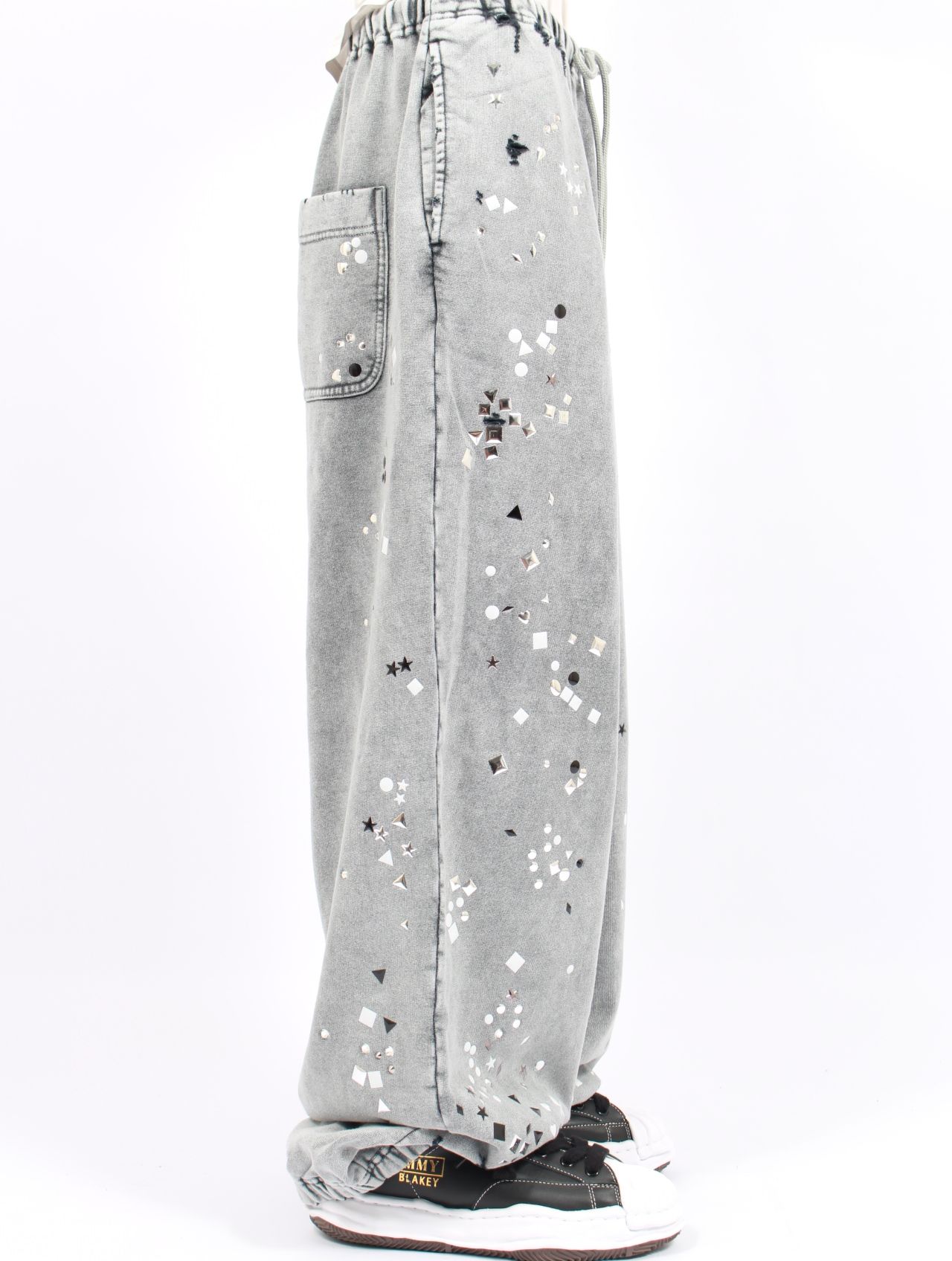 【25AW】エンブリッシュ ブリーチ パンツ / EMBELLISH BLEACH PT / グレー