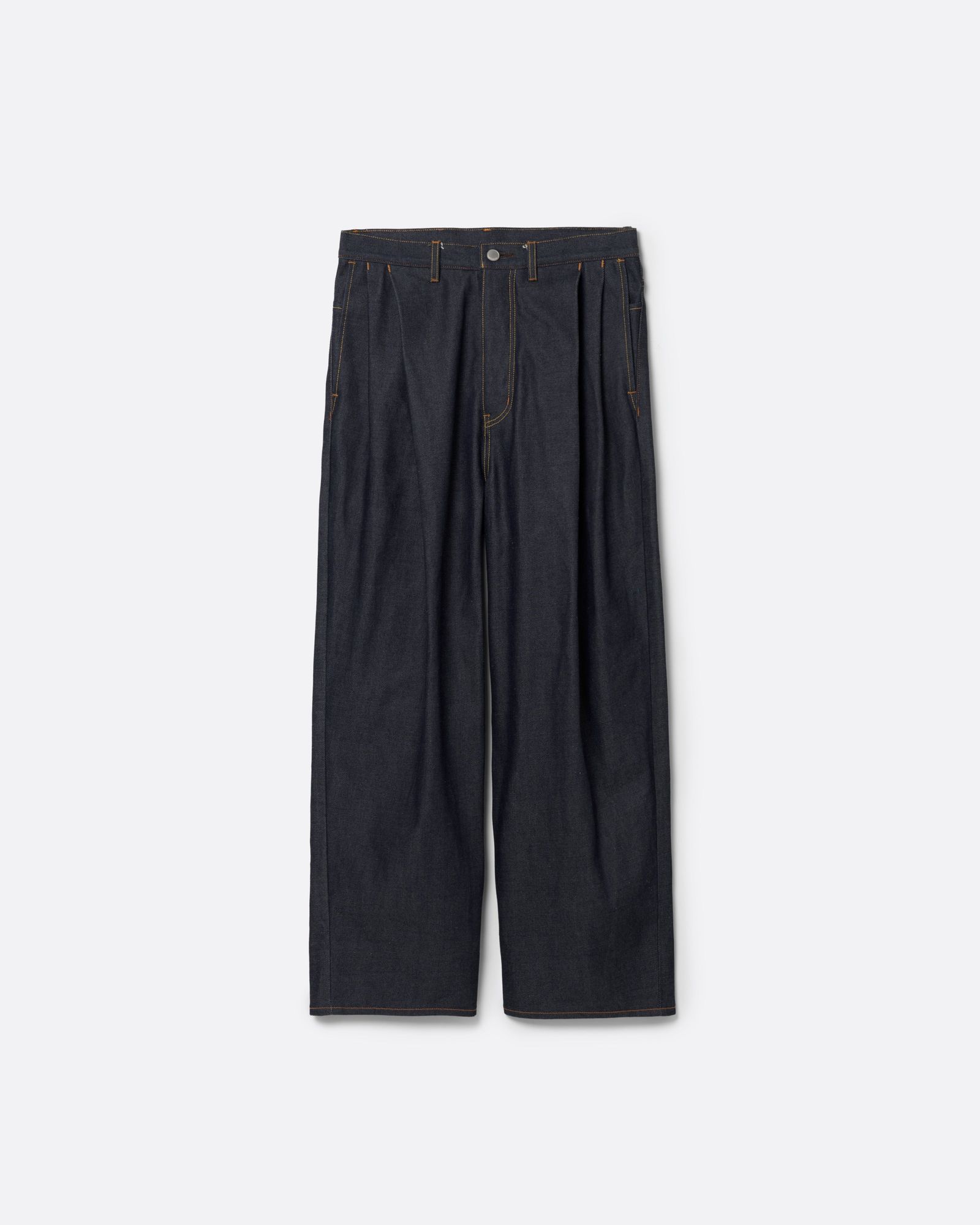 【27SS】 2タック ワイド デニムパンツ / 2TUCK WIDE DENIM PANTS -ENTASIS Mk-Ⅱ- / リジットインディゴ