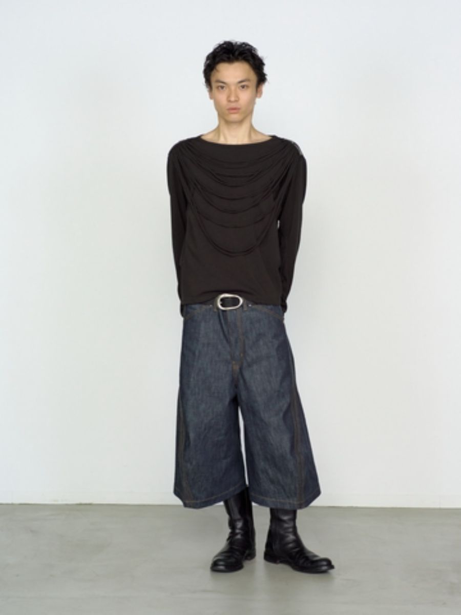 3D ツイステッド デニム ショーツ / 3D TWISTED JORTS / RAW INDIGO(インディゴ)