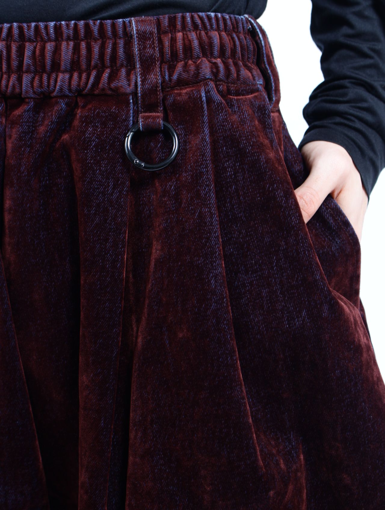 【26SS】 カバード デニム ショート トラウザー / COVERD DENIM SHORT TROUSERS / ブラウン