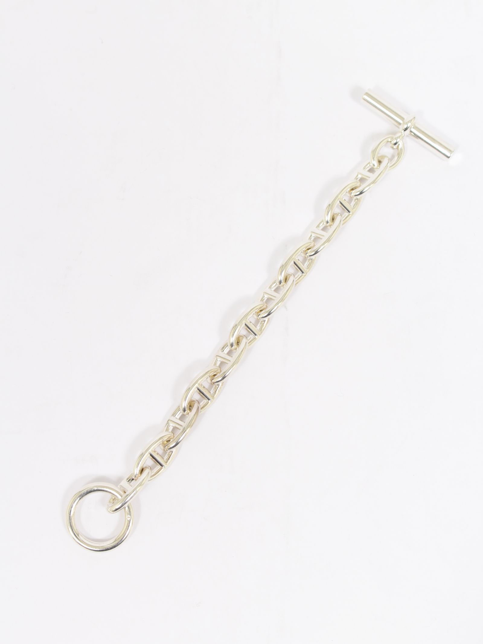 【HERMES VINTAGE】シェーヌダンクル GM 11コマ シルバー925 / CHAINE D'ANCRE GM / シルバー