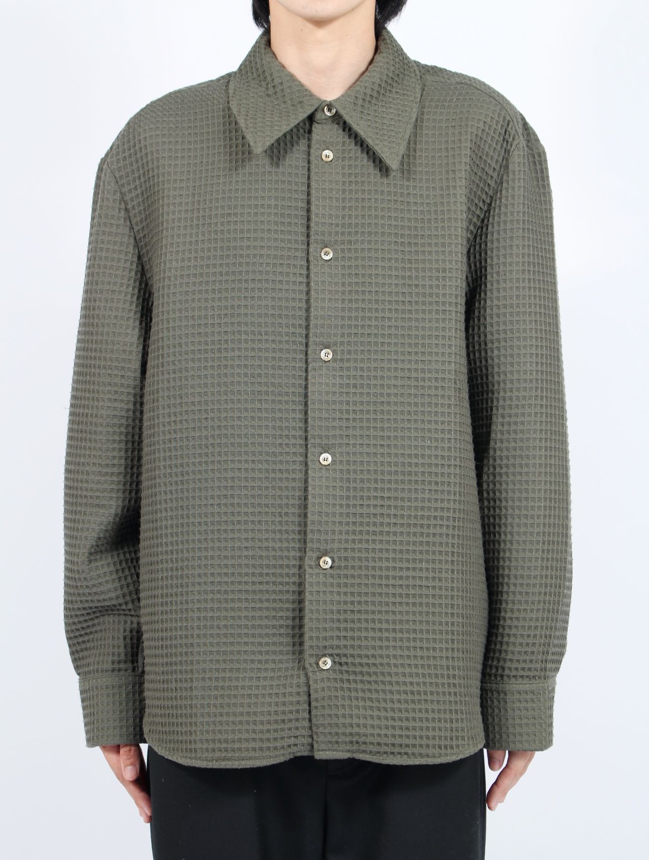 【25AW】 オーザリー シャツ 長袖 / OSEARY SHIRT / パインツリー（カーキ）