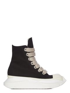 【25AW】ジャンボレース アブストラクト ハイカット スニーカー / JUMBOLACE ABSTRACT SNEAKS / ブラック × ホワイト