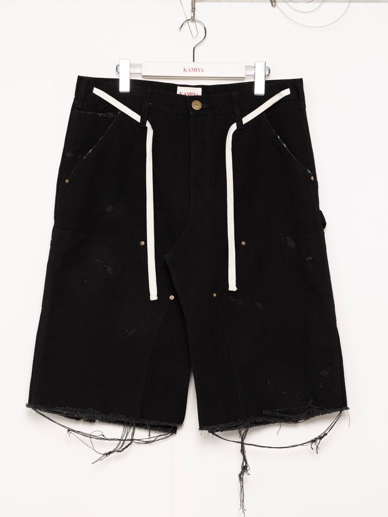 【25AW】ボロ ダック ペインター ラップ スカート / BORO DUCK PAINTER WRAP SKIRT / ブラック