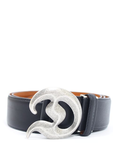 【25AW】Dバックル カウレザー ベルト / "D" BUCKLE VELT / ブラック