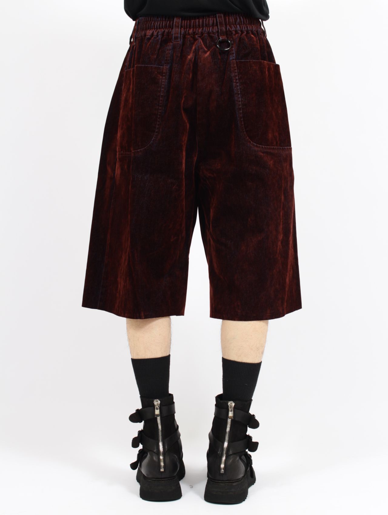 【26SS】 カバード デニム ショート トラウザー / COVERD DENIM SHORT TROUSERS / ブラウン