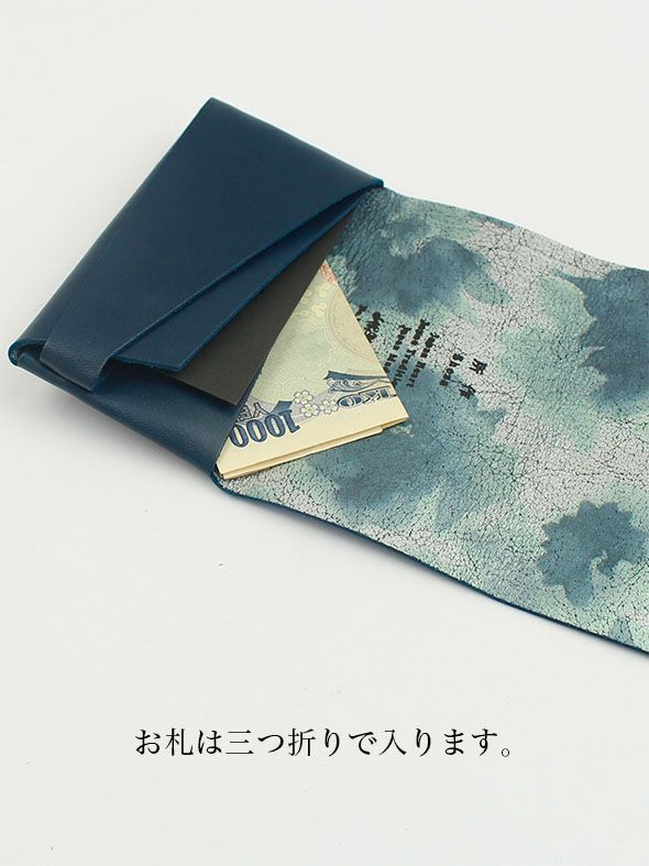 フローラル カードケース / CARD CASE / ネイビー × マルチ
