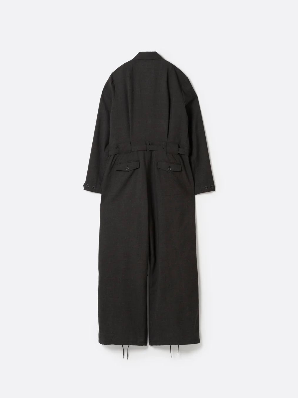 【26SS】ラフ ウール ジャンプスーツ / ROUGH WOOL JUMPSUIT .15 / ダークブラウン