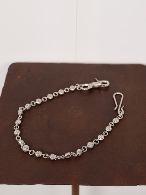 【26AW】"KMY" ボール ウォレットチェーン / "KMY"BALL WALLET CHAIN / シルバー