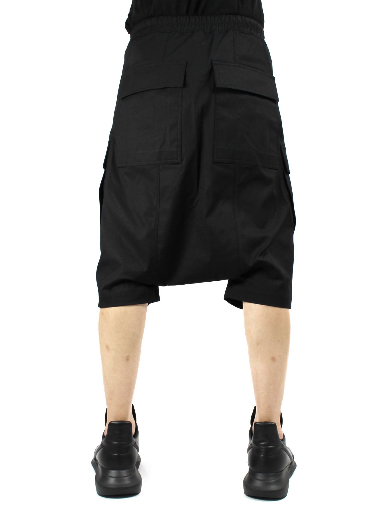 Rick Owens 2023SS Cargo Pods RU01C4389-TE リックオウエンス カーゴポッズショーツ サルエルショートパンツ ハーフパンツ ブラック サイズ50【230415】【新古品】【me04】