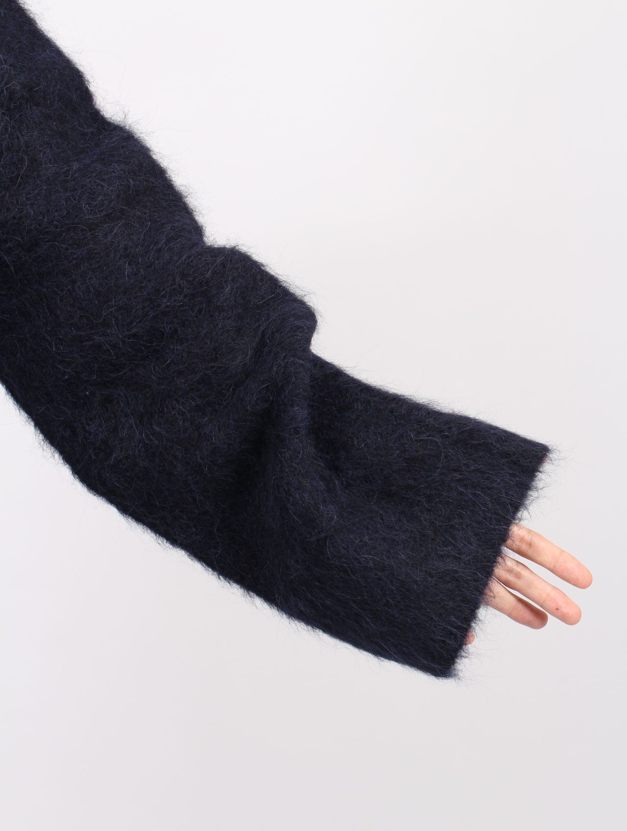 【25AW】 リー カーディガン アルパカニット / LEE CARDIGAN / ネプチューン（ネイビー）