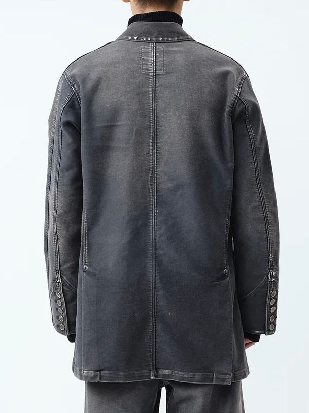 【24AW】モールスキン プリズナー カバーオール / MOLESKINE PRISONER COVERALL JACKET .12 / ブラック