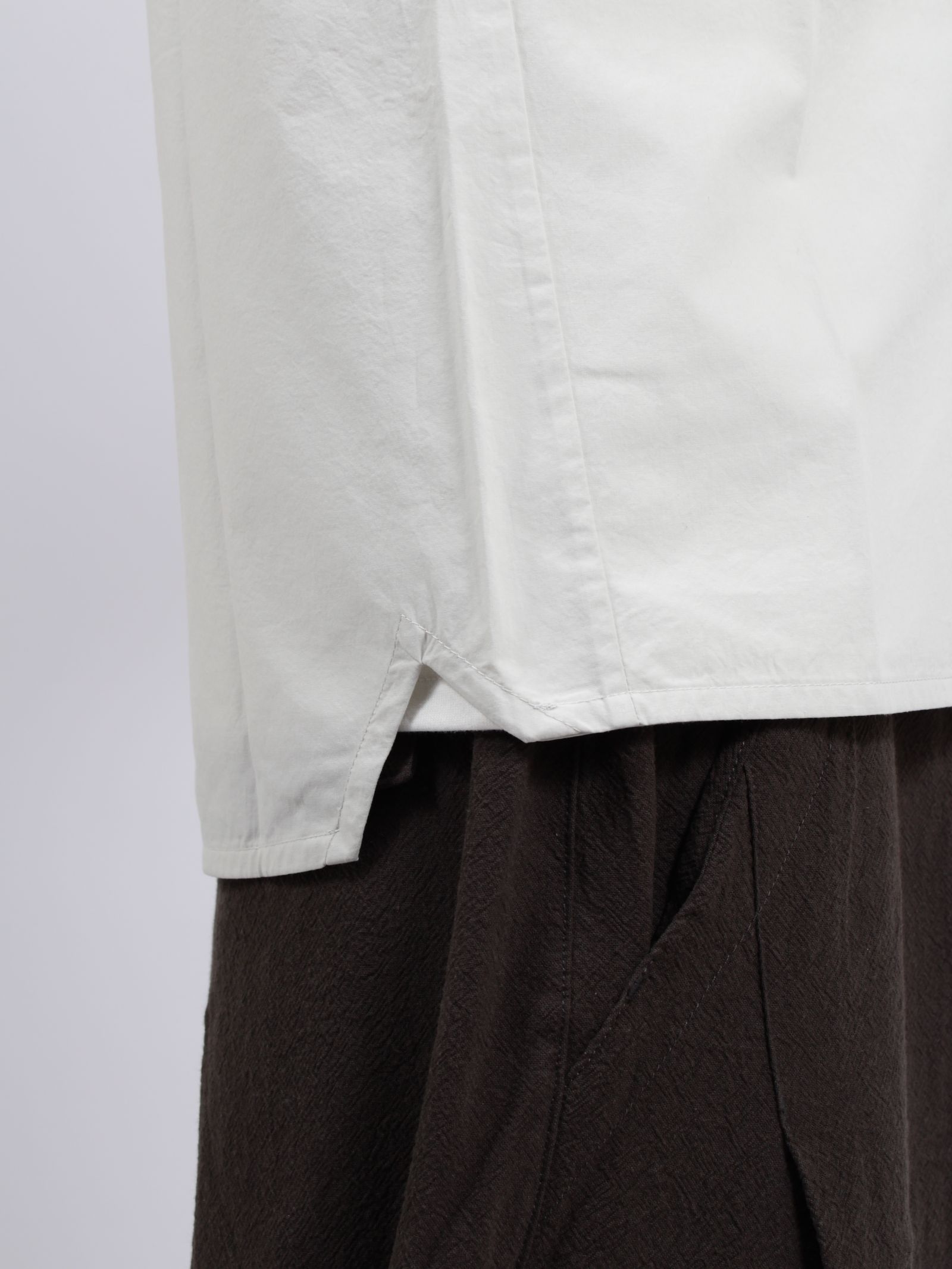 【26SS】ブロック シャツ / BLOCK SHIRT / ライト グレー