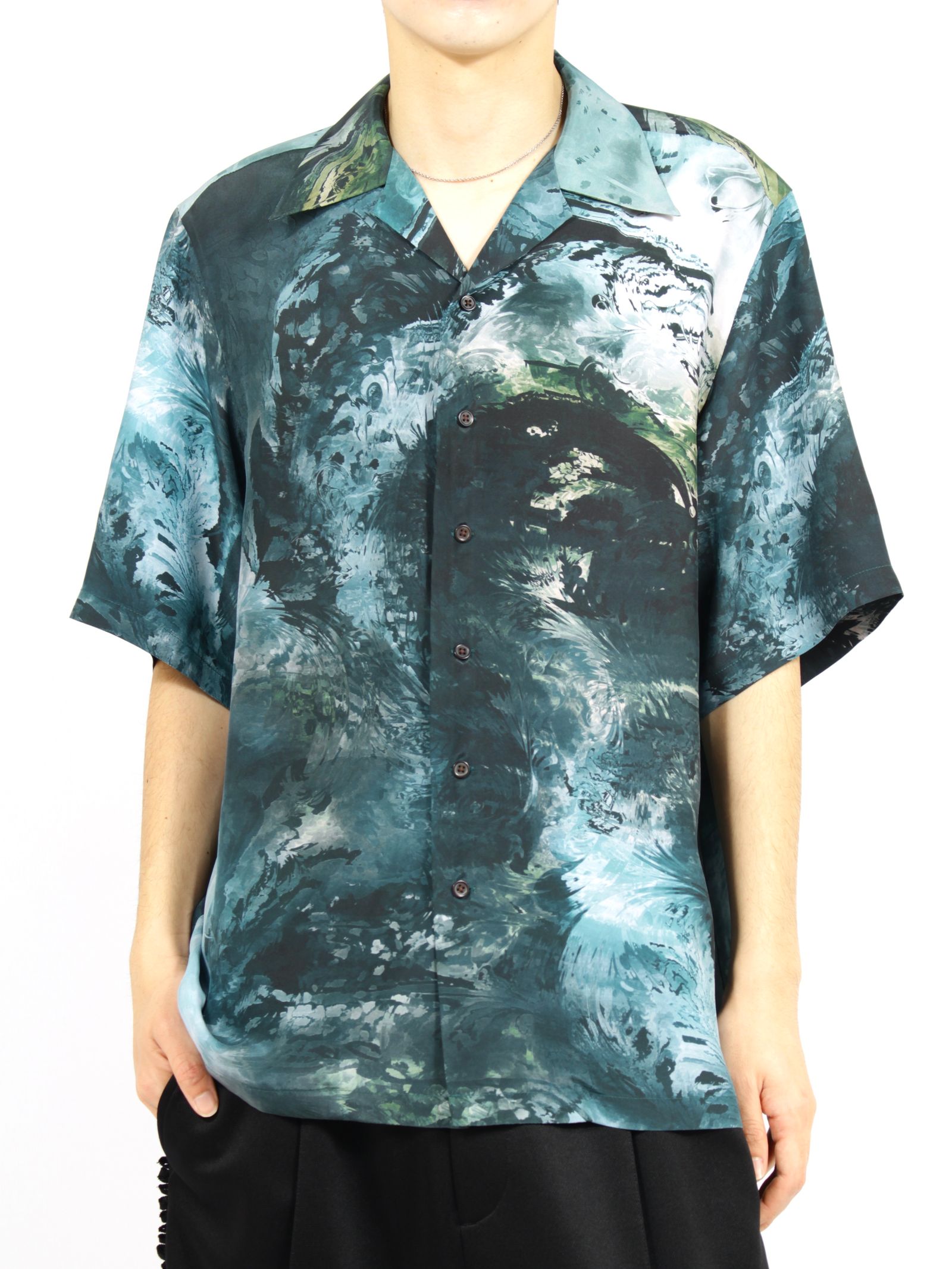 【26SS】シルク シャツ / SILK SHIRT / ブルー