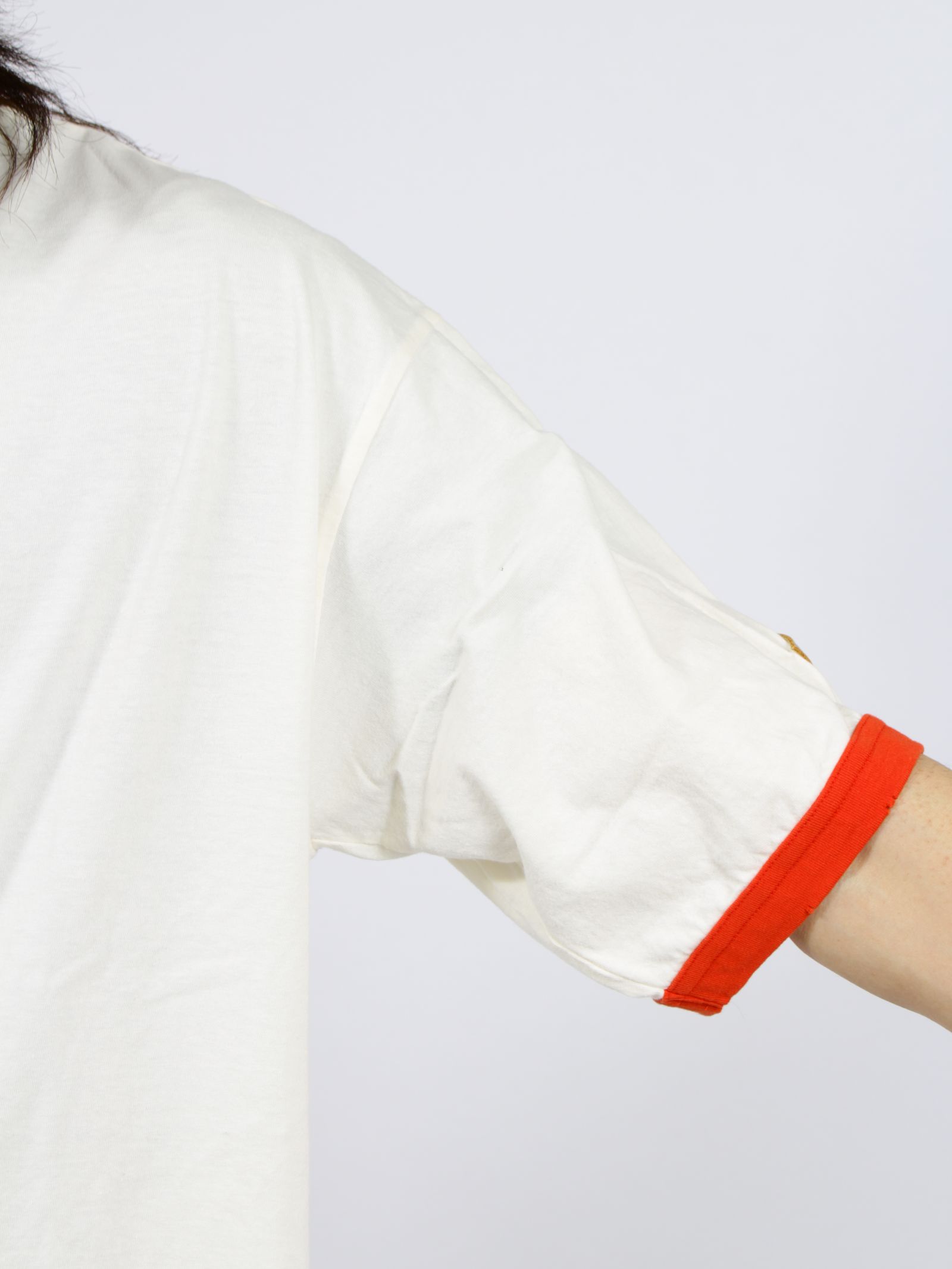 【26SS】ディストレスド トリム Tシャツ 'ASIANBLOOD / DISTRESSED TRIM T SHIRT 'ASIANBLOOD / ホワイト