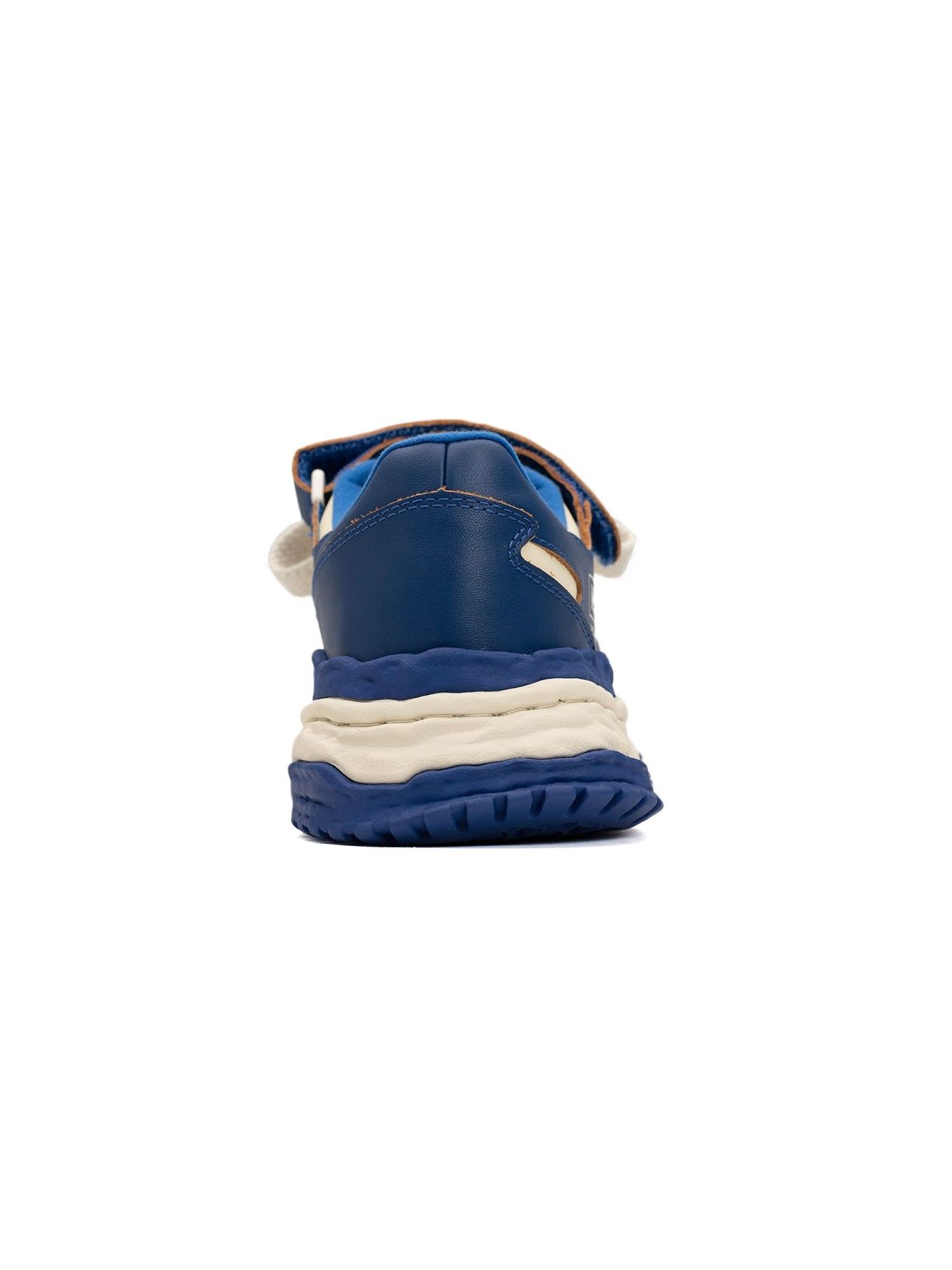 "キース" レザー ローカットスニーカー / KEITH LOW LEATHER SNEAKER / ブルー × ホワイト
