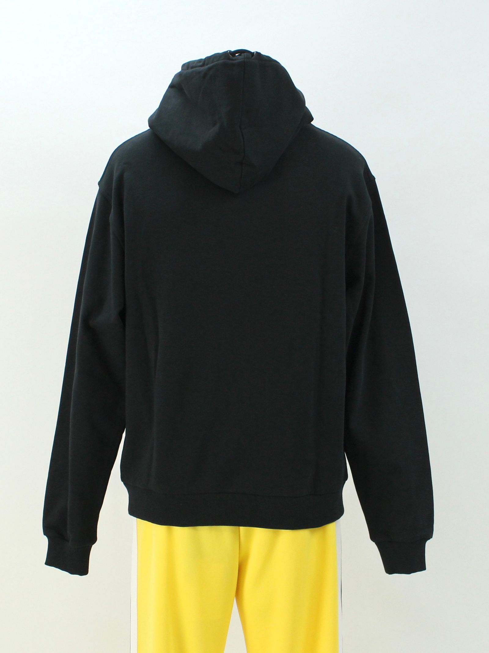 刺繍ロゴ フーディー / BLACK HOODIE WITH MULTICOLOR LOGO / ブラック × マルチ