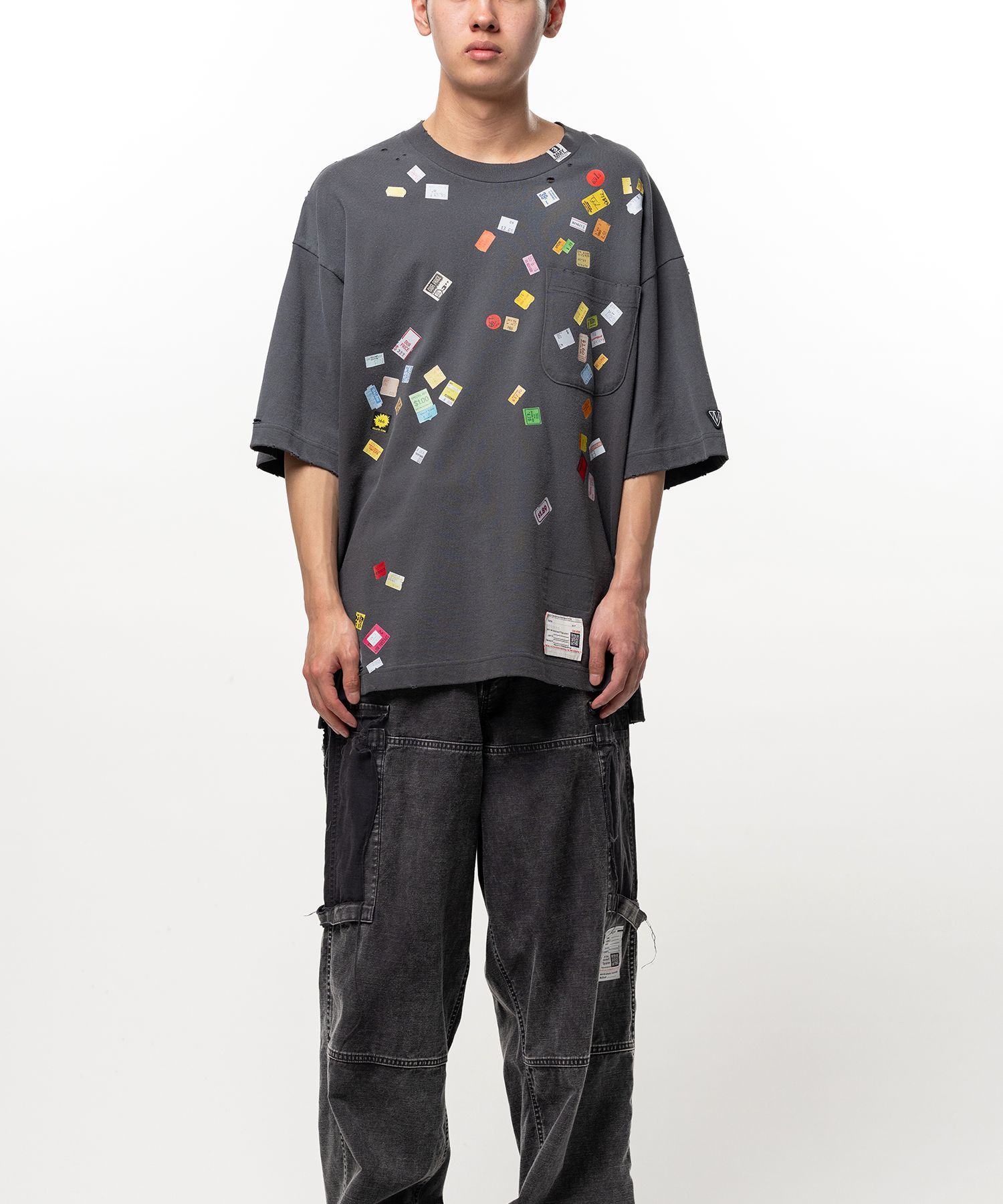 【26AW】プライス ステッカー Tシャツ / PRICE STICKER TEE / ブラック
