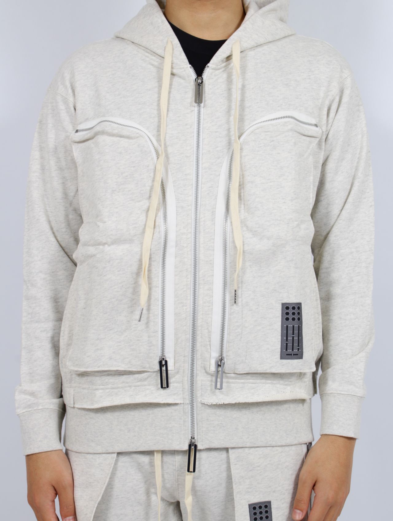 【25SS】ヒドゥン ジップアップ フーディー ジップパーカー / HIDDEN ZIP UP HOODIE / エクリュー