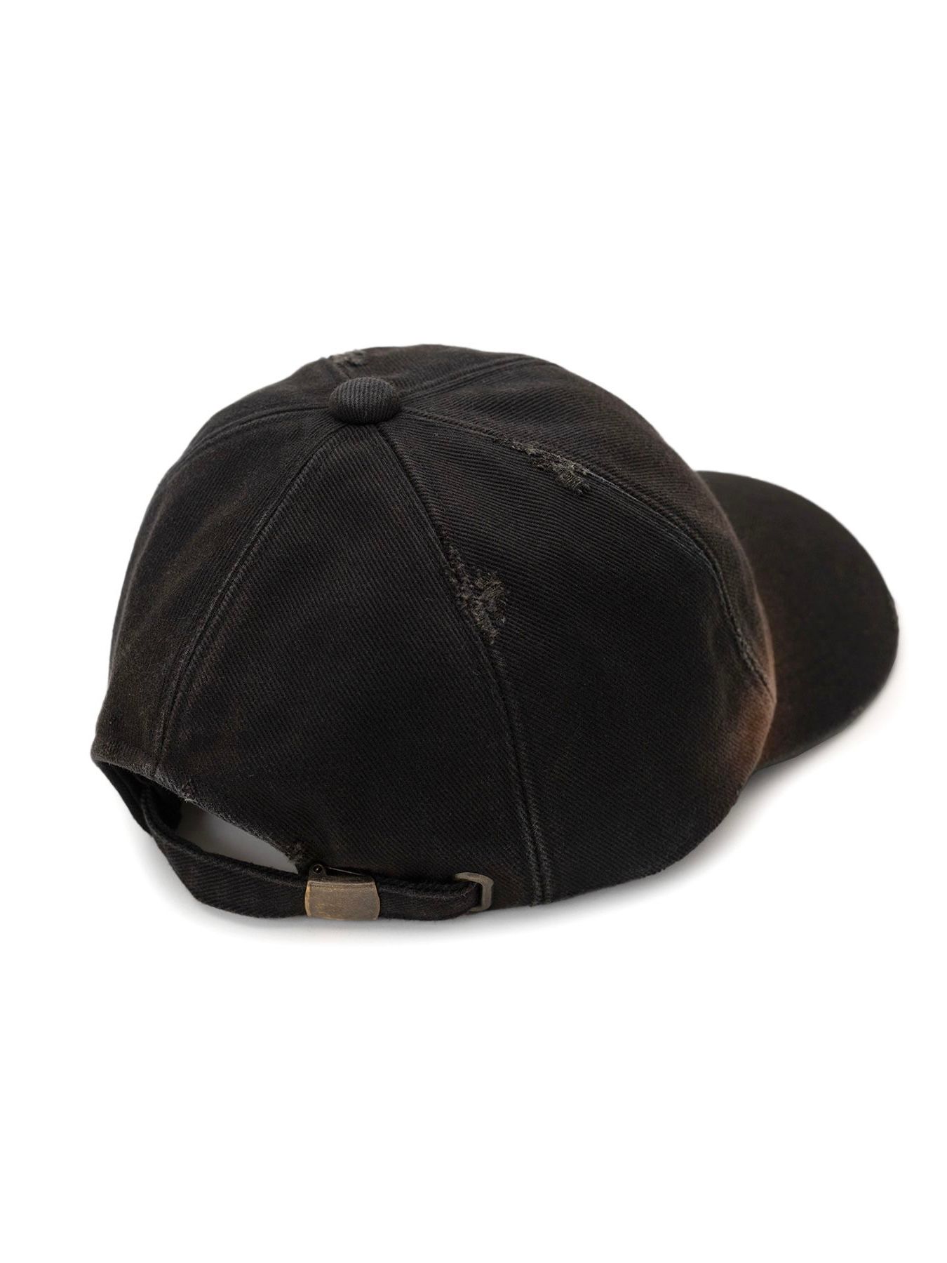 【25SS】"カミヤ" ディストレスド キャップ / “KMY”DISTRESSED CAP / ブラック