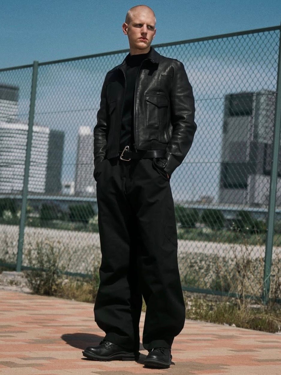 【27SS】GUIDI レザー サイド ゴア ボンバー カンガルー レザー ジャケット / SIDE GORE BOMBER KANGAROO / ブラック
