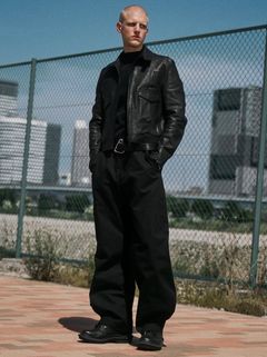 【27SS】GUIDI レザー サイド ゴア ボンバー カンガルー レザー ジャケット / SIDE GORE BOMBER KANGAROO / ブラック