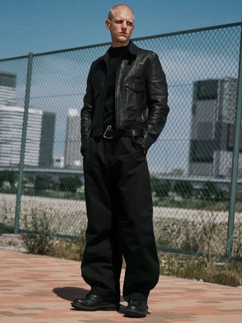 【27SS】GUIDI レザー サイド ゴア ボンバー カンガルー レザー ジャケット / SIDE GORE BOMBER KANGAROO / ブラック