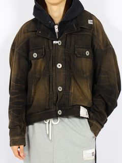 【26AW】 レイヤード デニム ジャケット / LAYERED DENIM JACKET / ブラック
