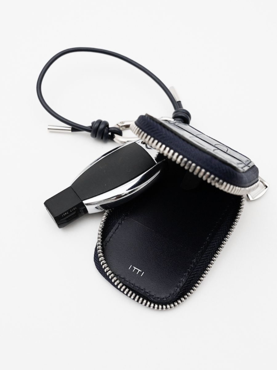 クリスティ スマート ケース スリム キーケース / CRISTY SMART CASE CROCO / ブラック