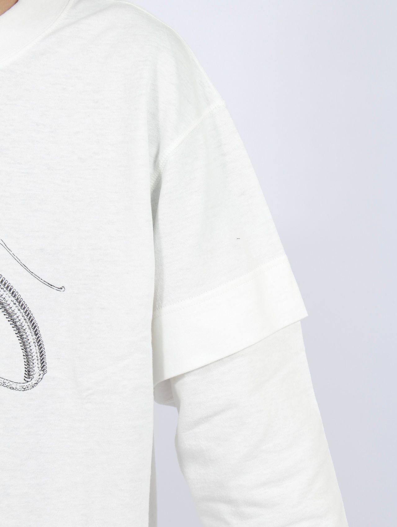 【25AW】25 ロングスリーブ Tシャツ / 25 LS TEE (×Jinjinneedle) / ホワイト