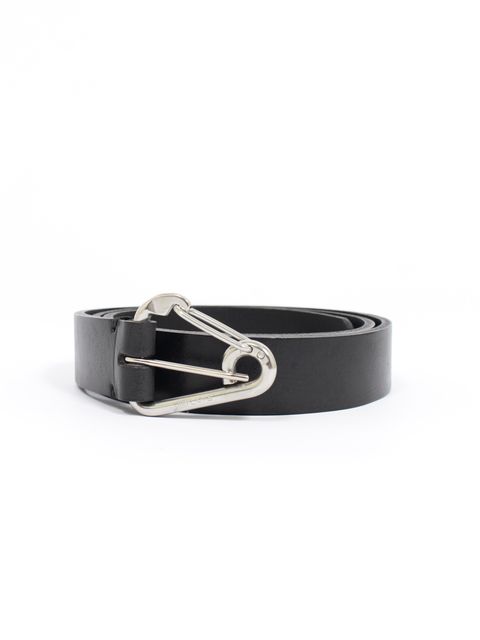 【26AW】カラビナ ベルト グイディ レザー / CARABINER BELT GUIDI LEATHER / ブラック