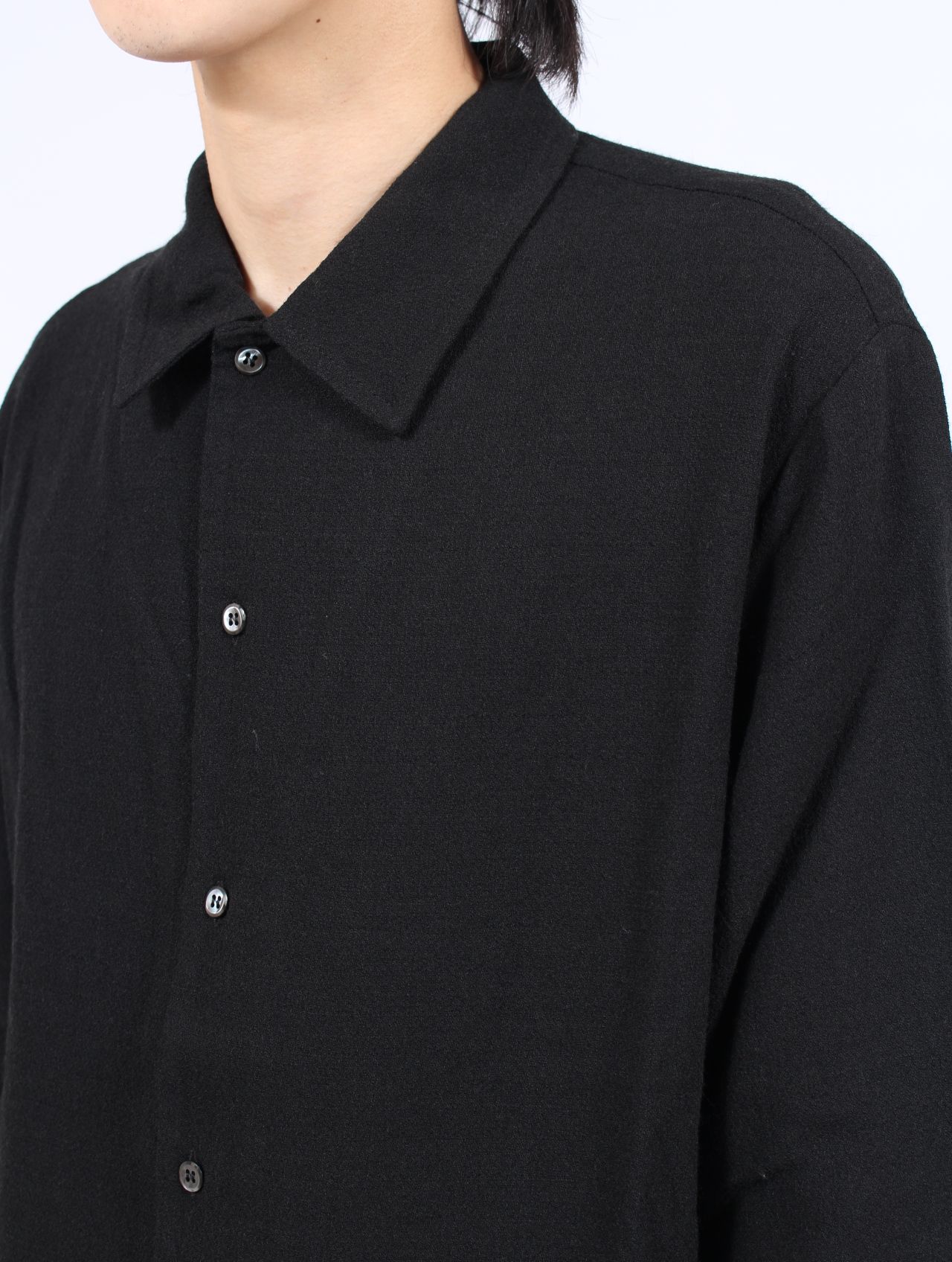 【25AW】定番 センス シャツ 長袖 / SENSE SHIRT / ブラック