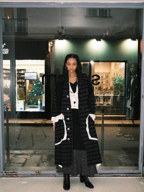 sulvam - 【23AW】ハウンドトゥース オーバー コート / HOUNDSTOOTH 