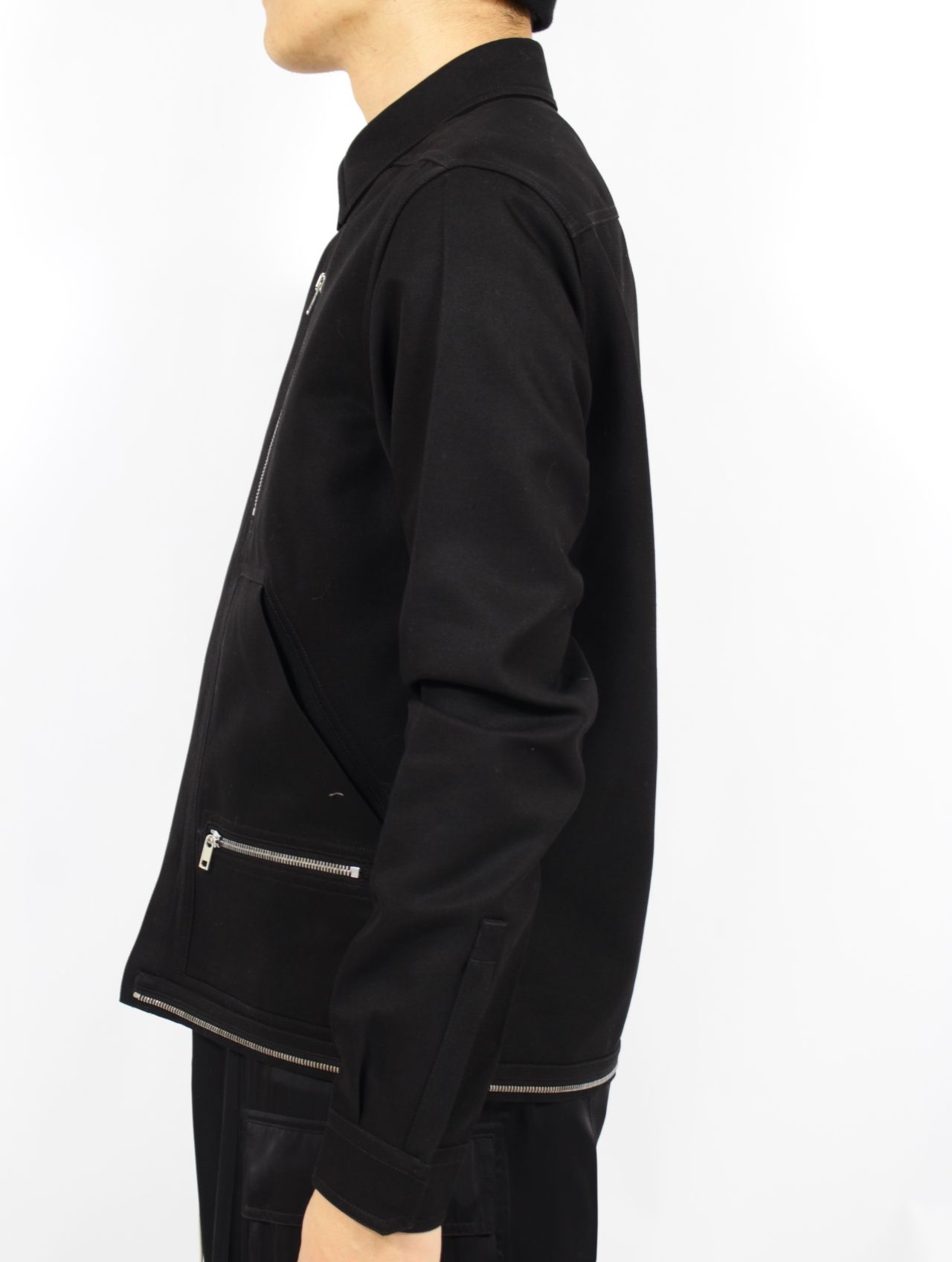 【25SS】ジップアップ ヘッドオン シャツ / HEADON SHIRT / ブラック