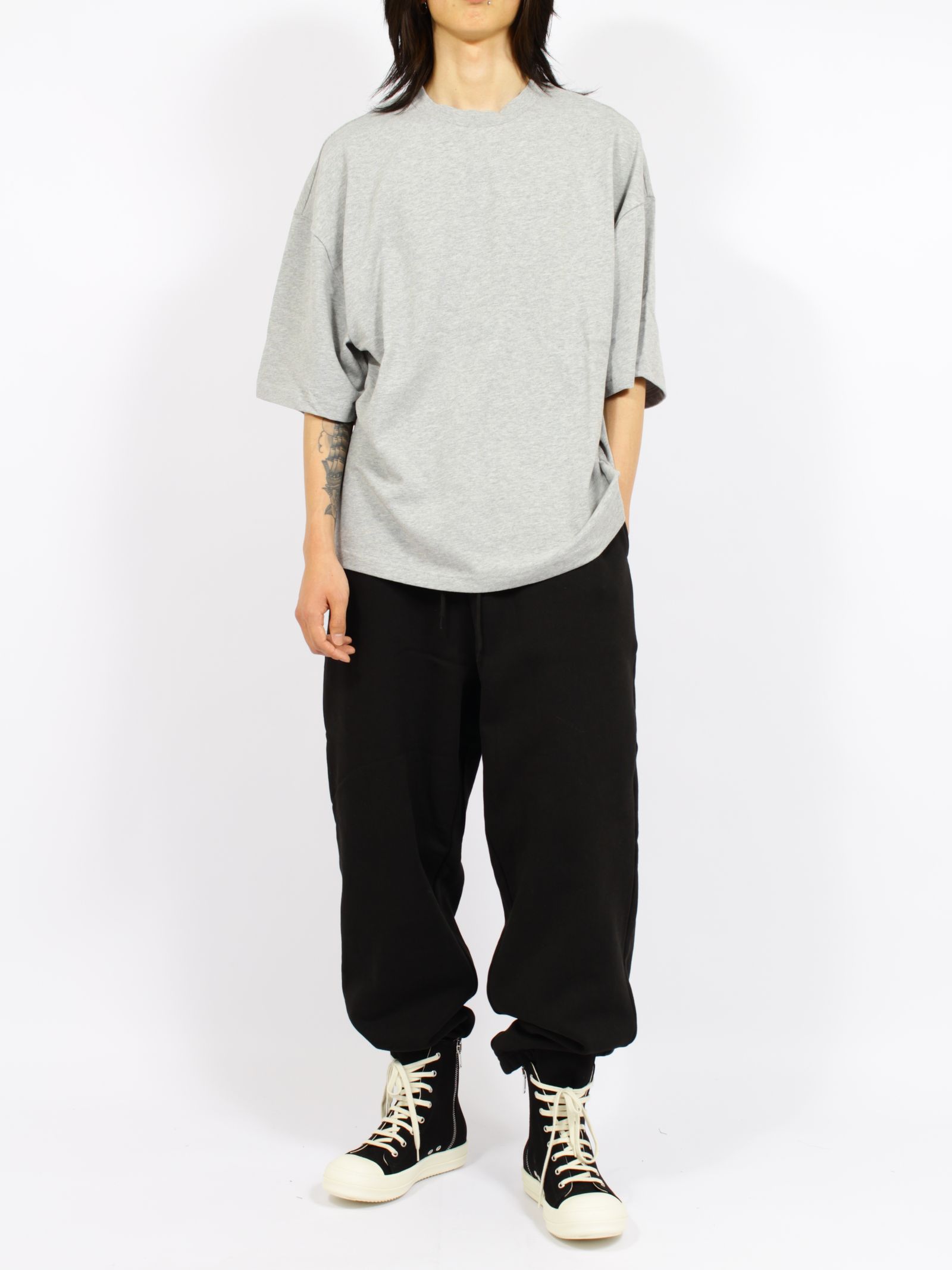ヘビー ボクシー ティー / HEAVY BOXY TEE / GREY MARLE(グレー)