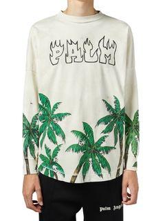 PALM ANGELS - 【23SS】パームツリー&スカル グラフィック ロング 