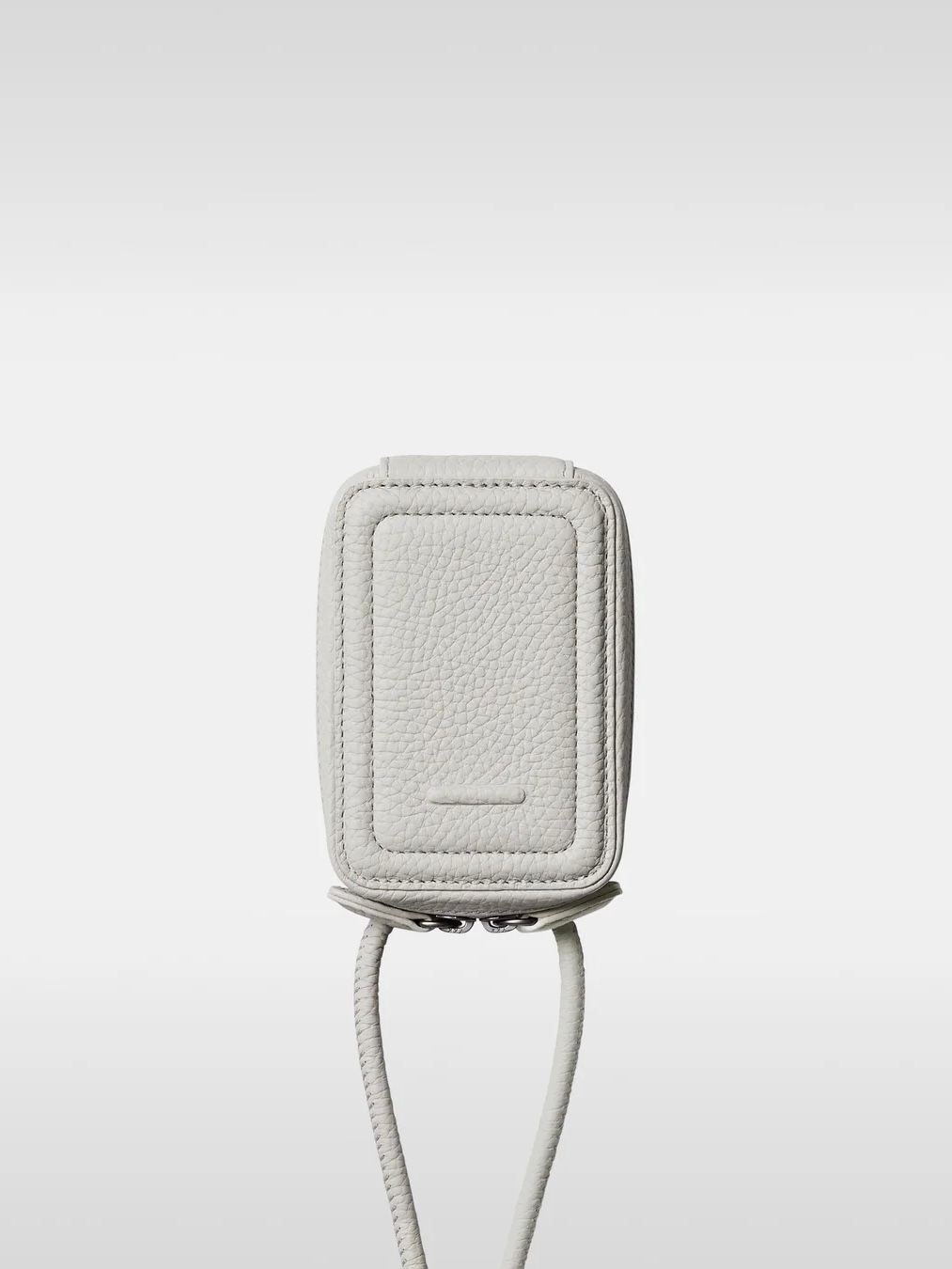 ストラップ付 レザー カードケース / STRAPPED ACCESORY CARDCASE / マシュマロ