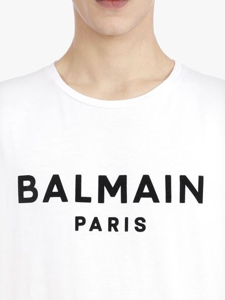 BALMAIN - ロゴ タンクトップ / TANK FLOCKY LOGO / ホワイト