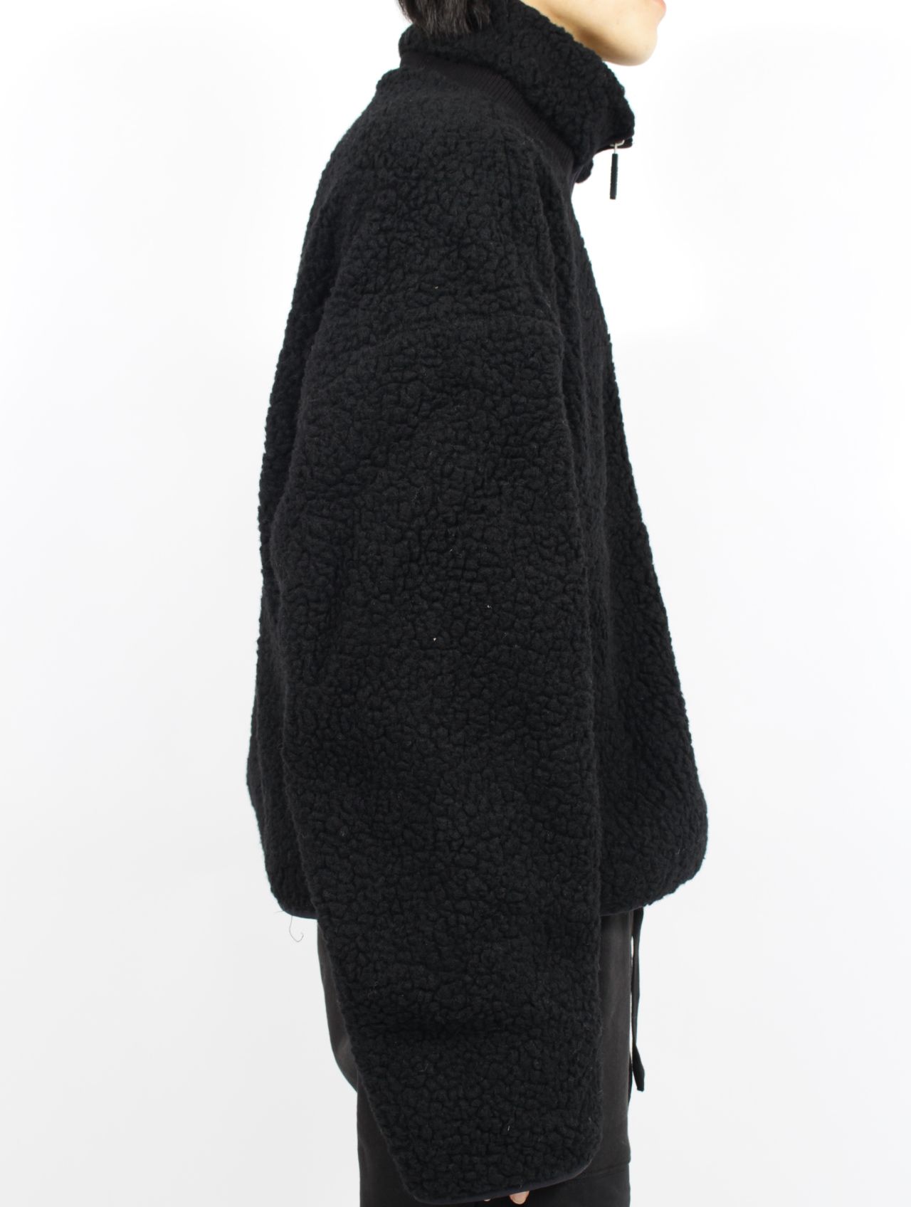 【25AW】ボア フリース ジップアップ ジャケット / EF JACKET / ブラック