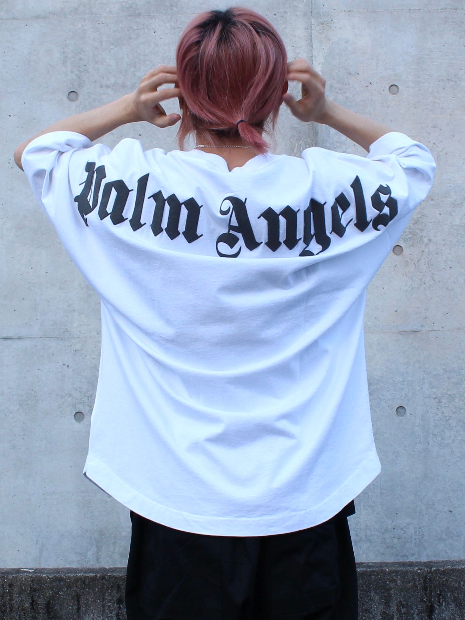 PALM ANGELS - 【22SS】ダブルロゴ オーバーTシャツ / DOUBLED LOGO 