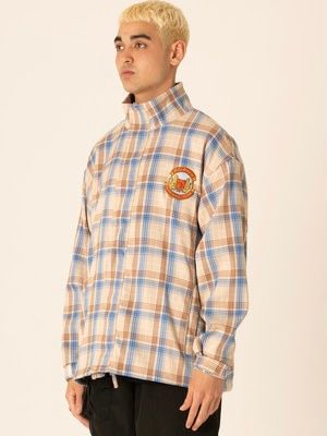 チェック マウンテン パーカー / CHECK MOUNTAIN PARKA / ベージュ