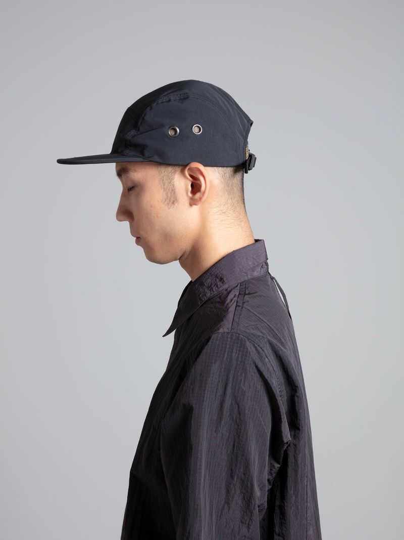 【25SS】5パネル ジェット キャップ  帽子 / 5 PANEL JET CAP / ブラック×シルバー