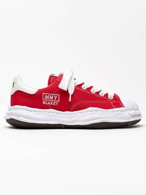 "ブレイキー" キャンバス ローカット スニーカー / BLAKEY LOW OG SOLE CANVAS LOW-TOP SNEAKER / レッド×ホワイト