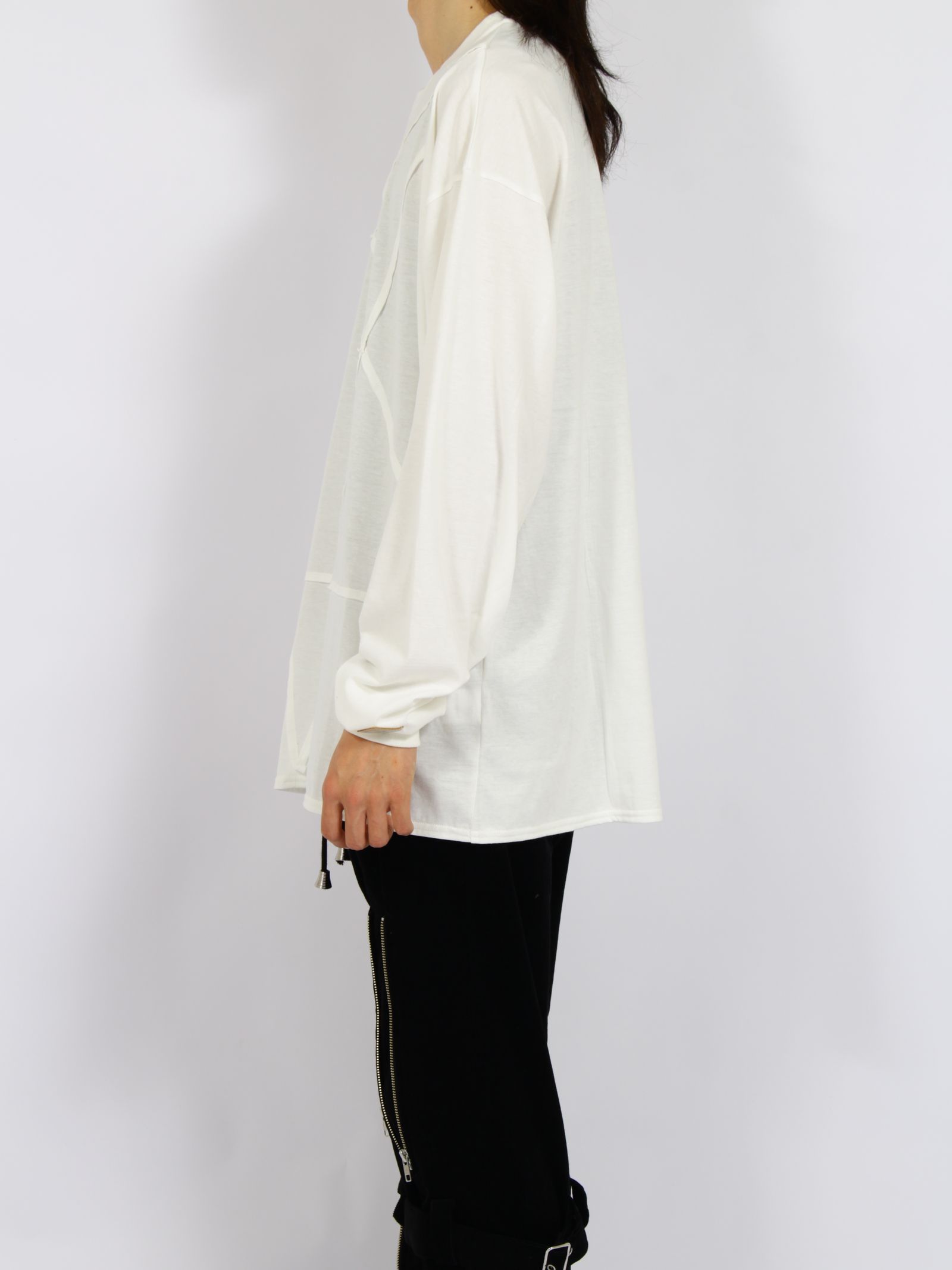 【26AW】コットン ペンタグラム スイッチ ロングスリーブ Tシャツ 長袖 Tシャツ / COTTON PENTAGRAM SWITCHED L/S T-SHIRT / ホワイト