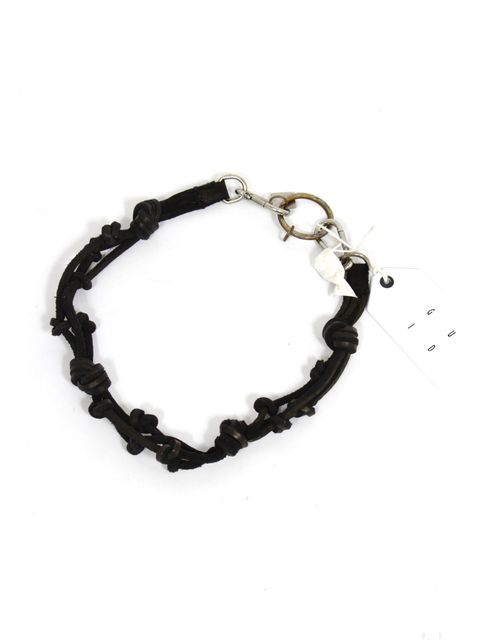 【CRD00】グロッポーネ レザー キーチェーン / GROPPONE FULL GRAIN KEY CHAIN / ブラック