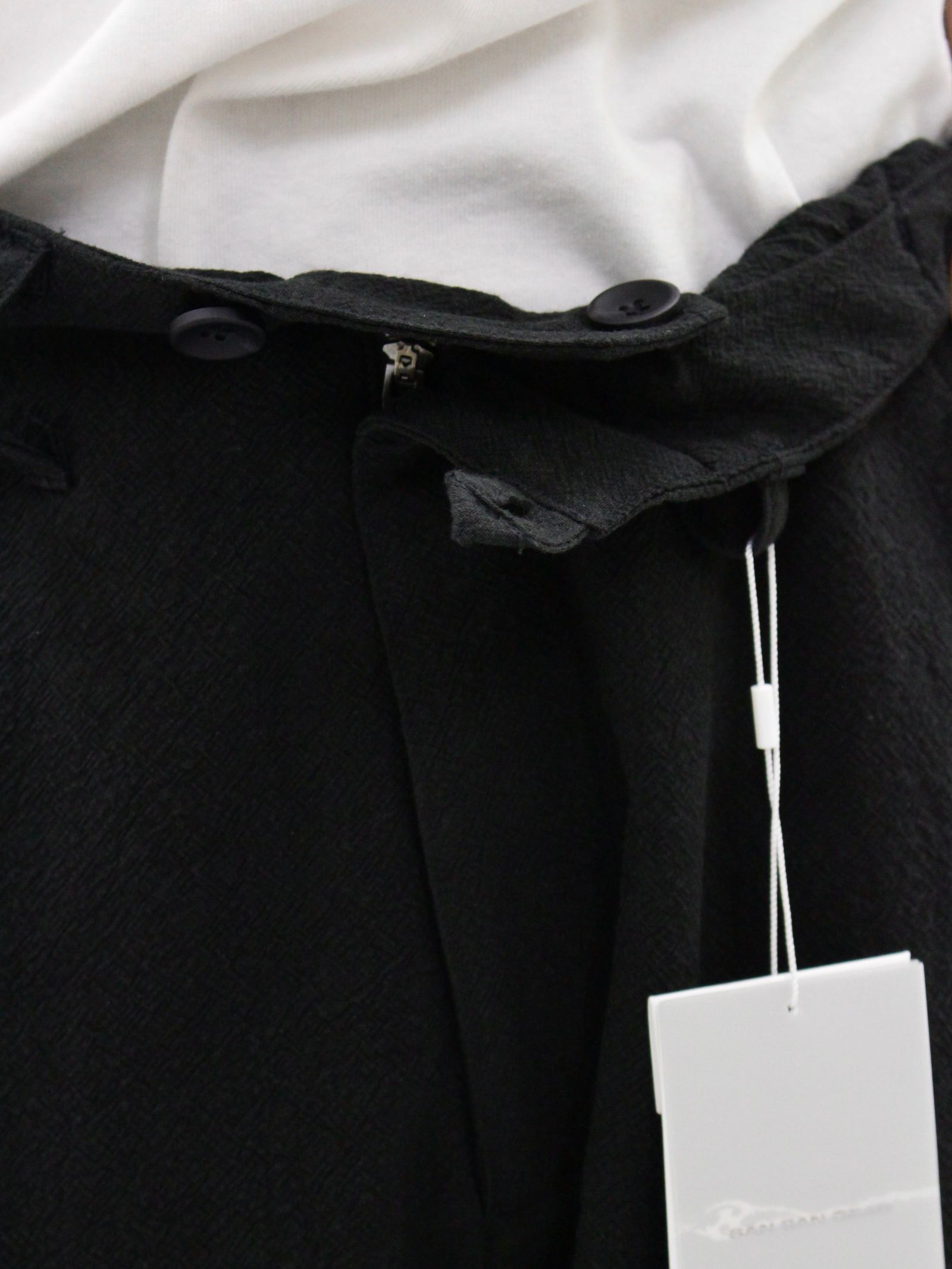 【26SS】ウェーブ テープド パンツ / WEAVE TAPED PANTS / ブラック