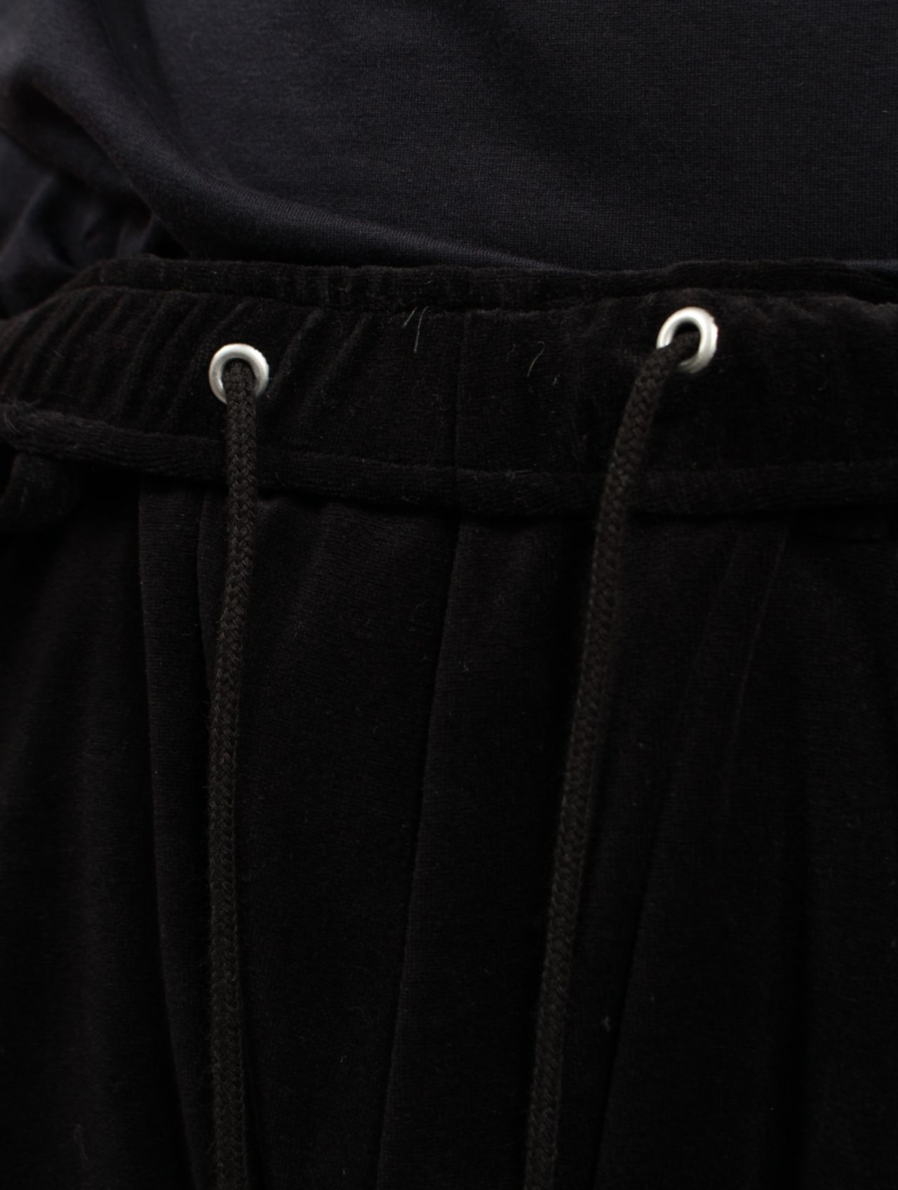【25SS】パール パイピング ベロア トラック パンツ / PEARL PIPING VELOURS TRACK TROUSERS / ブラック【&TEAM TAKI着用】