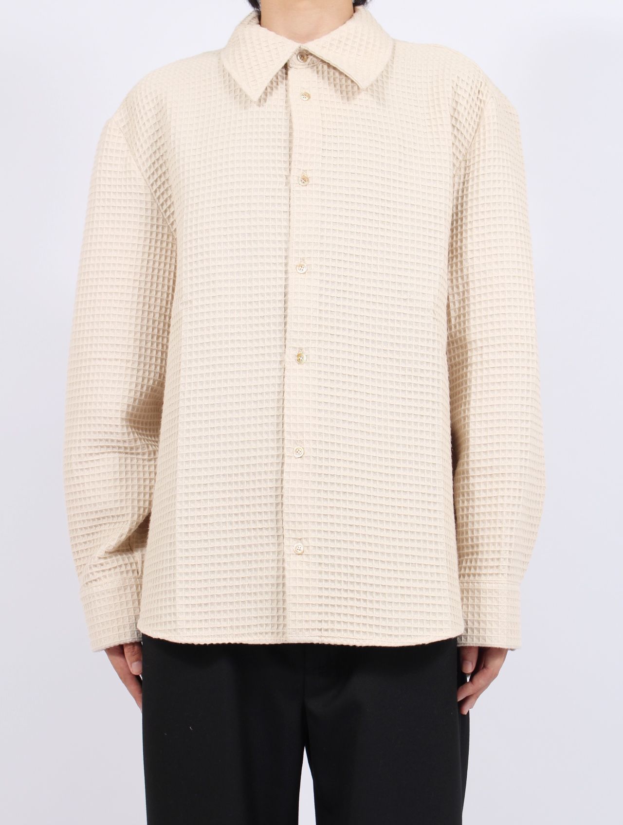 【25AW】 オーザリー シャツ 長袖 / OSEARY SHIRT / アイボリー