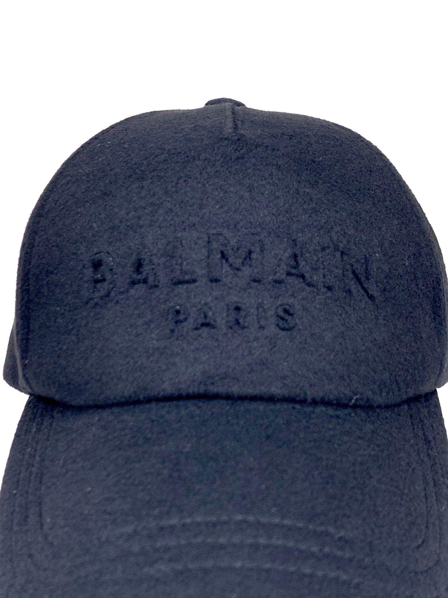 BALMAIN - エンボスロゴ ウール キャップ BH2 ACC CAP WOOL